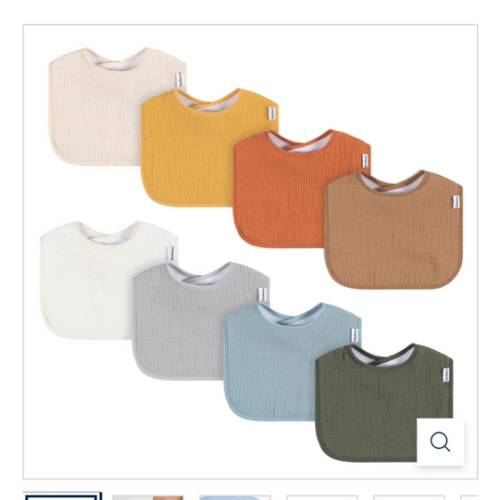 8-Pack Baby Neutral Warm Shades Muslin Drooling Bibs – Gerber Childrenswear