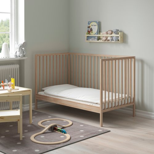 SNIGLAR Crib - Beech