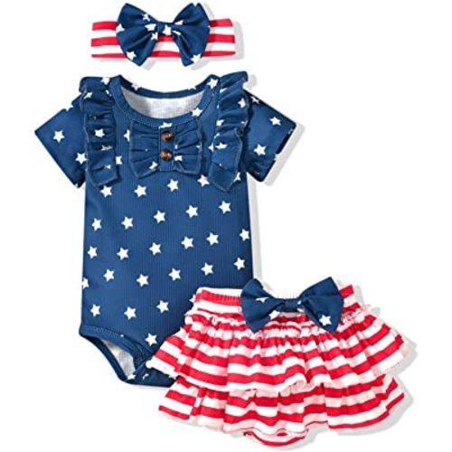 Aalizzwell Newborn Infant Baby Girls Summer Outfit