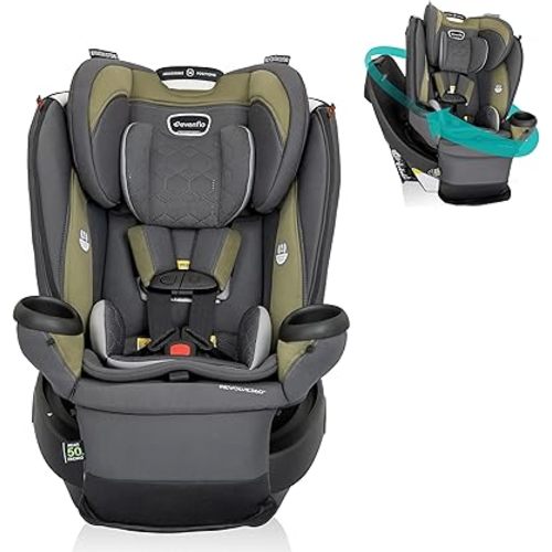 Evenflo Revolve360 Extend All-in-One Rotational Car Seat with Quick Clean Cover - Rockland Green