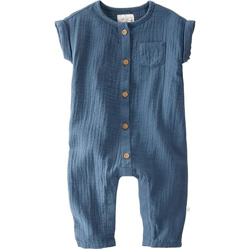 little planet by carter's unisex-baby Baby Organic Cotton Gauze Overall Jumpsuit