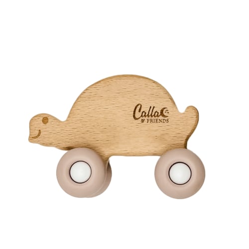 Turtle Silicone & Beechwood Teether Toy
– Calla and Friends