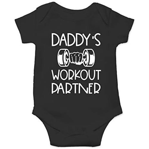 CBTwear Daddy's Workout Partner Baby Bodysuit - Adorable Boy Romper Clothing Funny Cute Infant Outfit