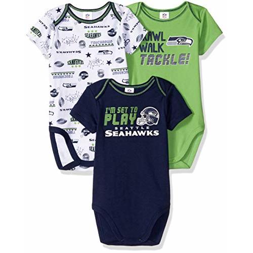 NFL NFL Baby-Boy 3 Pack Short Sleeve Bodysuit