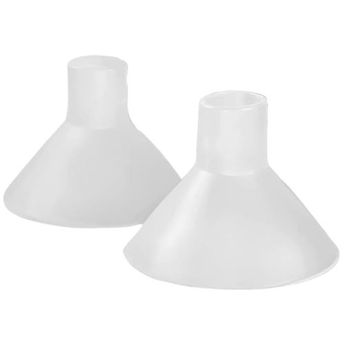BeauGen Inserts, Soft Stretchy Clear Plastic Insert Flanges for Breast Pump, BPA Free Pumping Essentials Breast Pump Flange Insert Fits 21mm, 22mm, 23mm, 24mm, 25mm, 26mm, 27mm, 28mm (1 Pair)