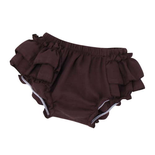 NAFUU Toddler Girls Baby Bloomers Diaper Covers Solid Color Ruffle Bloomers For Infant Girls Summer Shorts Underwear 0-6 Months
