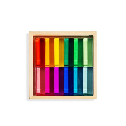 Noa Blocks – Rainbow Translucent Building Blocks for Imaginative Play – Maison Rue