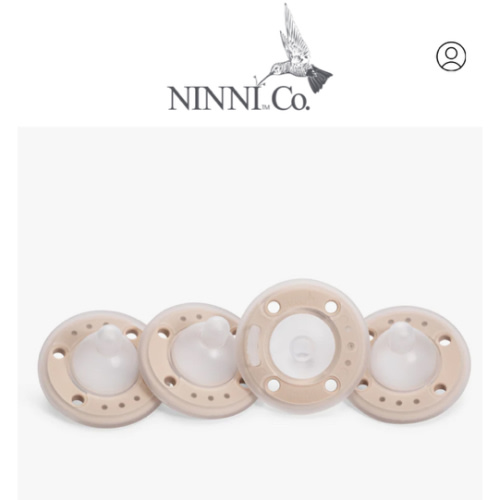 Ninni Pacifier Oatmeal 4 Pack