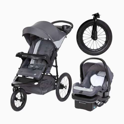 Expedition Zero Flat Jogger Travel System with LED Lights - Dash Grey