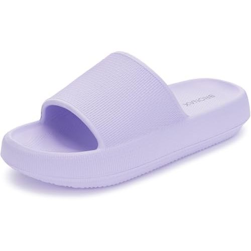 BRONAX Pillow Slippers for Women and Men | House Slides Shower Sandals | Cushioned Thick Sole