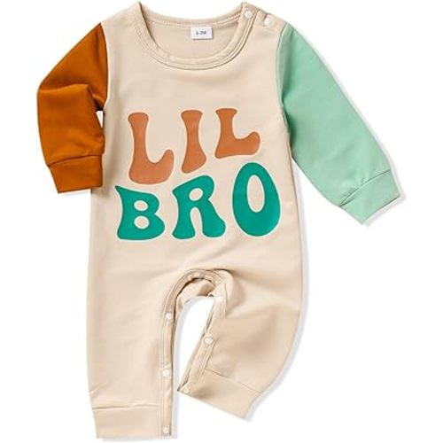 Newborn Baby Boy Romper Long Sleeve Outfits Jumpsuit Clothes Bodysuit One-Piece Romper