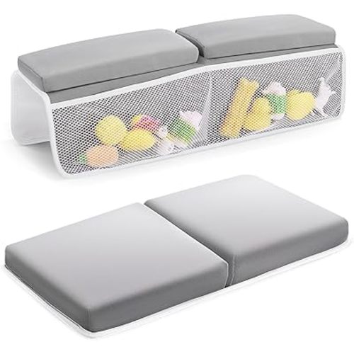 Baby Bath Kneeler and Elbow Rest Pad Set, Bathtub Kneeling Pad, Baby Accessories for Bath, Relieve Your Knees and Elbows