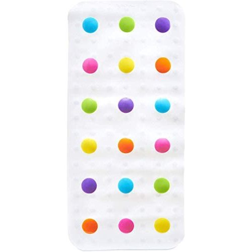 Munchkin Dandy Dots Bath Mat Multi 30.5x14.25 Inch (Pack of 1)