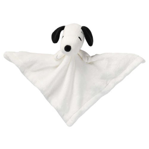 Peanuts Snoopy Lovey White/Black Plush Security Blanket – Lambs & Ivy