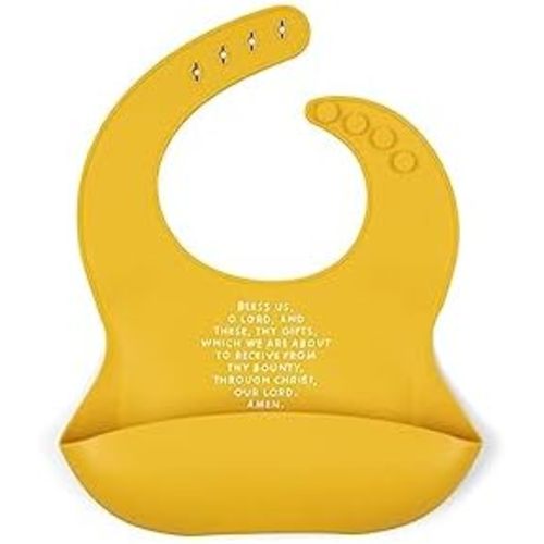 Be A Heart Silicone Baby Bibs, Adjustable Waterproof Bibs, Meal Blessing Bibs