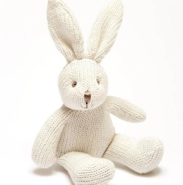 Knitted Bunny Rattle