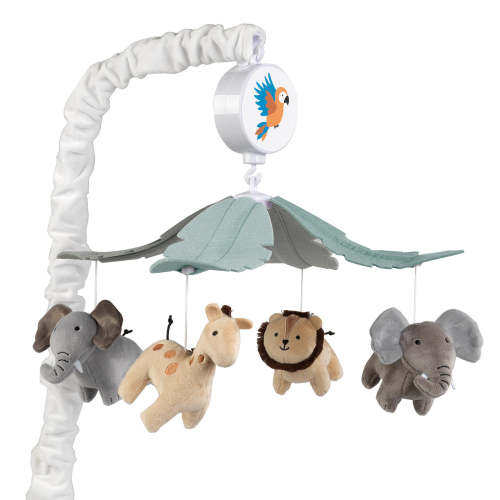 Jungle Friends Musical Baby Crib Mobile Animals Soother Toy
– Lambs & Ivy