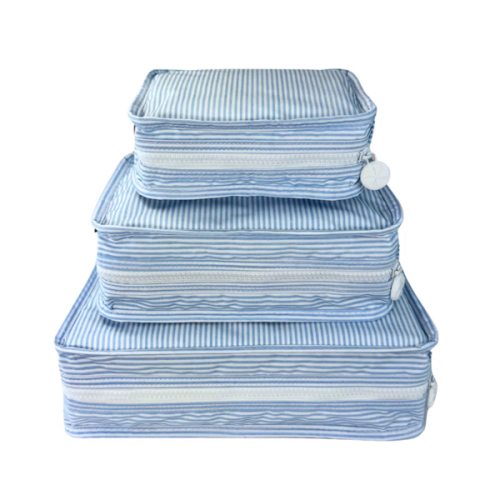 Stacking Set | Glossy Baby Blue Stripe