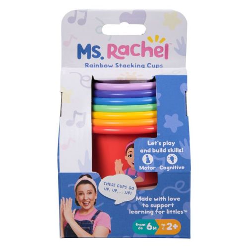 Ms. Rachel Rainbow Stacking Cups 7pc (6m+)