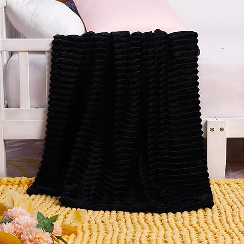 Plush Baby Blanket - Black