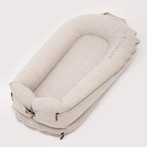 Linen Cover Deluxe+ for Docks • Grand Cover for Docks • Organic Cotton Oeko-TEX Standard • Breathable Natural Soft Embroidery • Cover Only