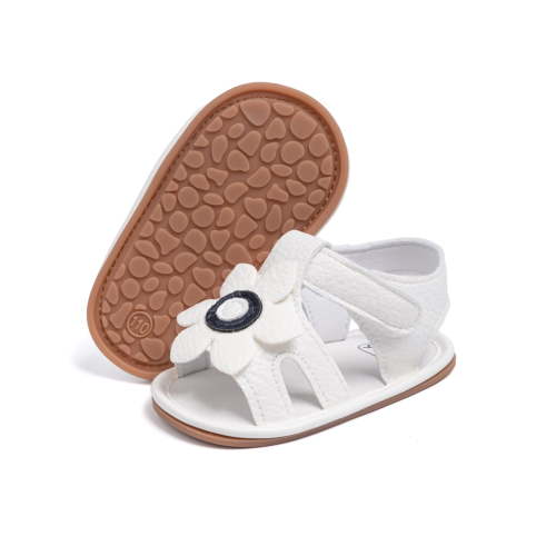 Meckior Baby Girl Sandals Infant Summer Soft Sole Shoe Open Toe Crib Shoes for First Walking 0-18 Months
