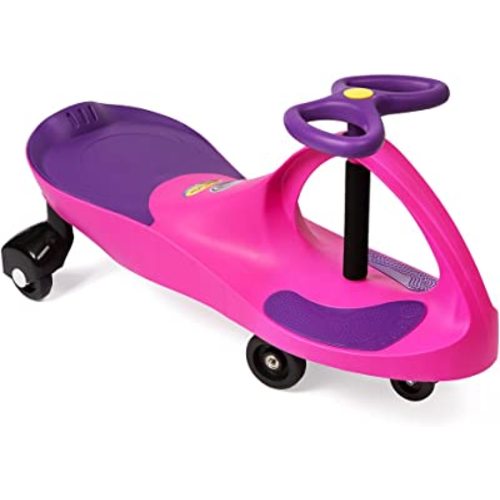 The Original PlasmaCar by PlaSmart - Pink | Purple - Ride On for Ages 3 Years and Up - No Batteries, Gears or Pedals - Twist, Turn, Wiggle for Endless Outdoor Fun- Sit Down Kids Riding Push Around Toy