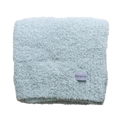 SARANONI Bamboni Luxury Baby Blanket | Plush Blanket for Infant Boys & Girls | Receiving Blanket 30” x 40” | Sky Blue