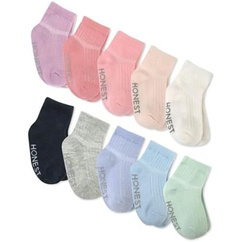 HonestBaby Baby Multipack Cozy Socks Sustainably Made for Infant, Newborn Baby, Toddler, Kids Boys', Girls', Unisex