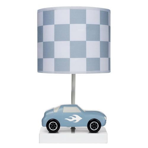 Lambs & Ivy Little Racer Hand Painted Car/Transportation Lamp w/Shade and Bulb