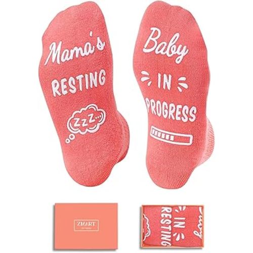 Zmart Pregnancy Gifts for Pregnant Women - New Mom Socks, Labor Socks for Expecting Mom