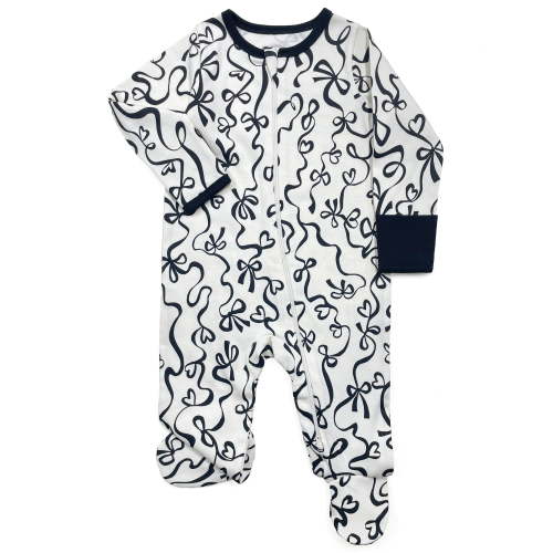 Wonder Nation Baby Gender Neutral Zip Front Footed Sleep N Play Pajamas, 2-Pack, Sizes Preemie-6/9 Months