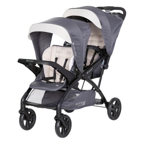 Baby Trend Sit N' Stand Double Stroller 2.0 DLX w/5 Point Harness