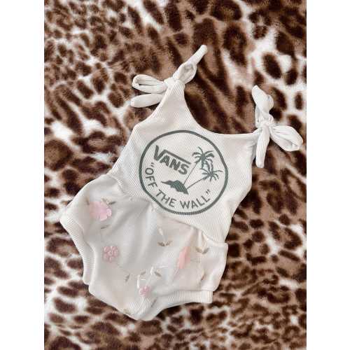 Vans (choose your style) toddler clothing/ baby clothing / boho / trendy / sparkle/ handmade/ custom baby clothes / romper