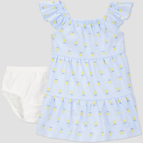 Carter's Just One You® Baby Girls' Lemon Dress - Blue 3M