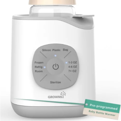 GROWNSY 10-in-1 Baby Bottle Warmer, Accurate Temp Control & Multi-Function