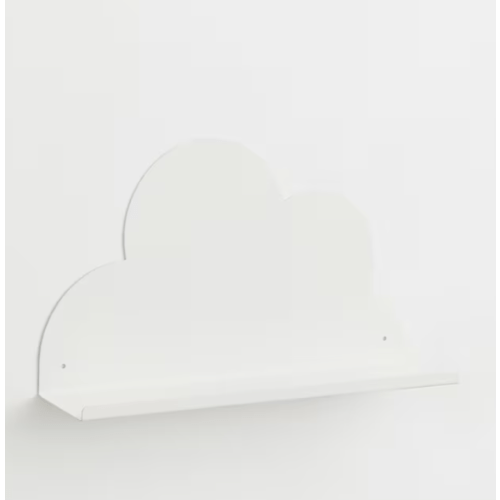 Cloud-shaped Wall Shelf Color - White