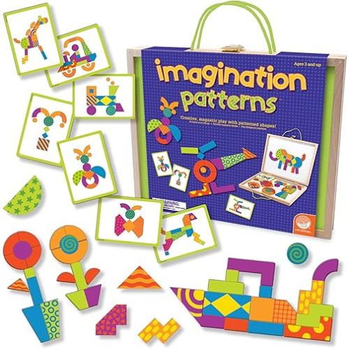 MindWare Imagination Patterns- Creative, Magnetic Play with Patterned Shapes!