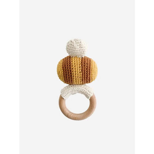 Bee Crocheted Rattle Teether