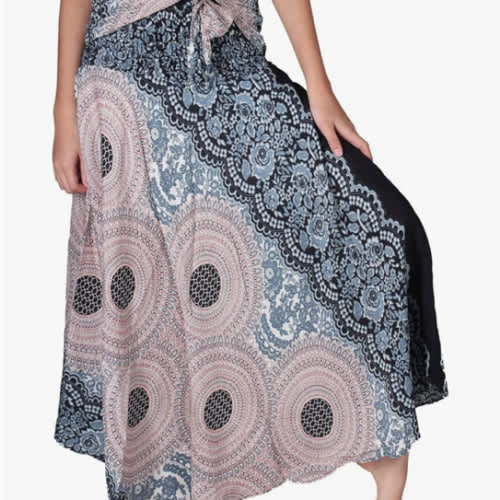 Long Skirts for Women Maxi Boho Skirt Floral Print