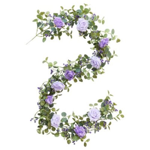 Kedshhgu Clearance Flower Garland Artificial Rose, Fake Flower Vines with Silk Floral and Leaves, for Room Home Hotel Office Wedding Party Garden Craft Art Ceremony Reception Decor