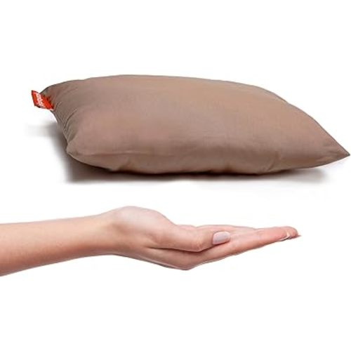 Pipsqueak Microfiber Pillow - Small, Mini, Tiny - 11 x 7 in - Perfect for Travel, Cars, Airplanes, Camping, Dogs, Toddlers, Kids, Lumbar, Knees and Neck - Ages 2 Yrs and Up