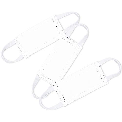 Quiet Door Closer for Baby - Nursery Door Silencers Latch Cover Strong Elastic Straps Door Covers for Universal Fits, Standard Size, Pure White, Set of 3