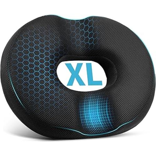 Donut Pillow Seat Cushion, Donut Chair Cushions for Postpartum Pregnancy & Hemorrhoids, Sciatica & Hip & Coccyx Pain Relief Desk Chair Cushion for Long Sitting Office Workers, Car Drivers