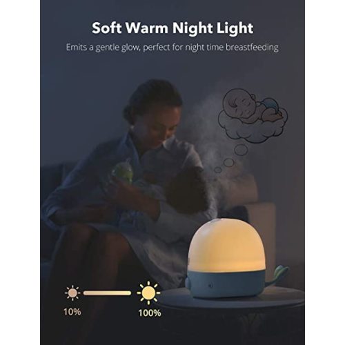 Humidifiers for Babies, TaoTronics 3-IN-1 Humidifier with Essential Oil Diffuser and Night Light, 2.5L Cool Mist Humidifier for Bedroom, BPA-Free, 26dB Whisper Quiet, Easy to Clean - Blue