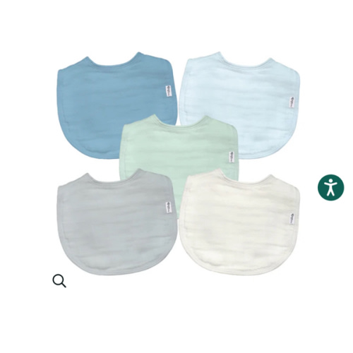 green sprouts® Muslin Bibs made from Organic Cotton (5 pack)