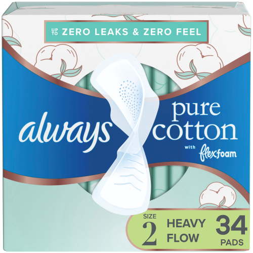 Always Size 2 Pure Cotton Pads