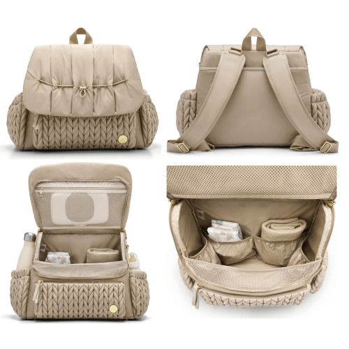 Diaper Bag - Levy Backpack Beige
