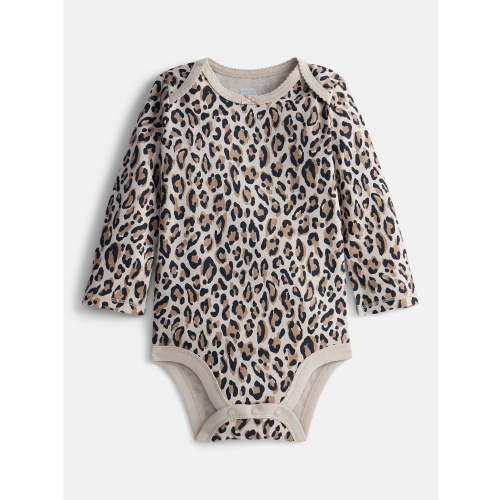 Wonder Nation Baby Girls Bodysuit with Long Sleeves, Sizes 0-24 Months