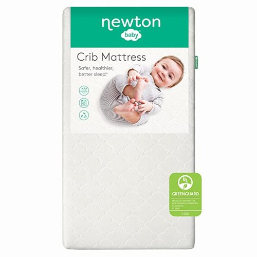 Newton Baby Crib Mattress and Toddler Bed - 100% Breathable Proven to Reduce Suffocation Risk, 100% Washable, 2-Stage, Non-Toxic Better Than Organic, Removable Cover - Deluxe 5.5" Thick- White